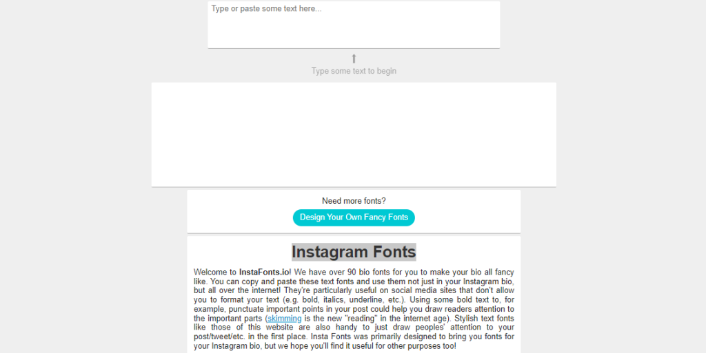 Instagram Fonts - Instagram font generator
