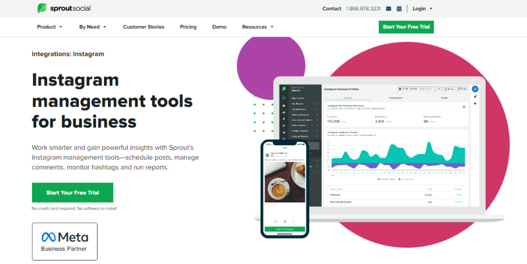 Sprout Social - Instagram management tool