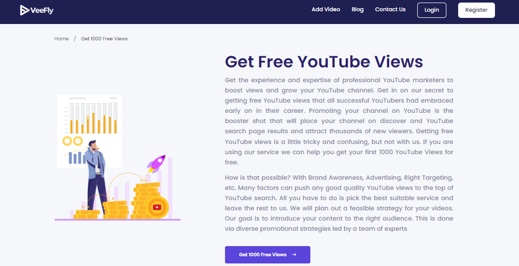Veefly - Free YouTube views